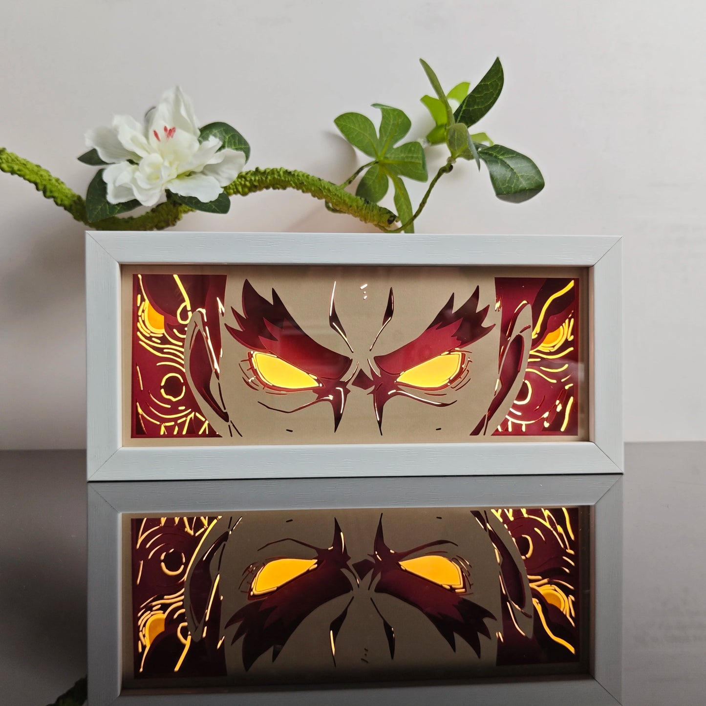 Anime Paper-Cut 3D Night Light – 7-Color Remote Control Lamp
