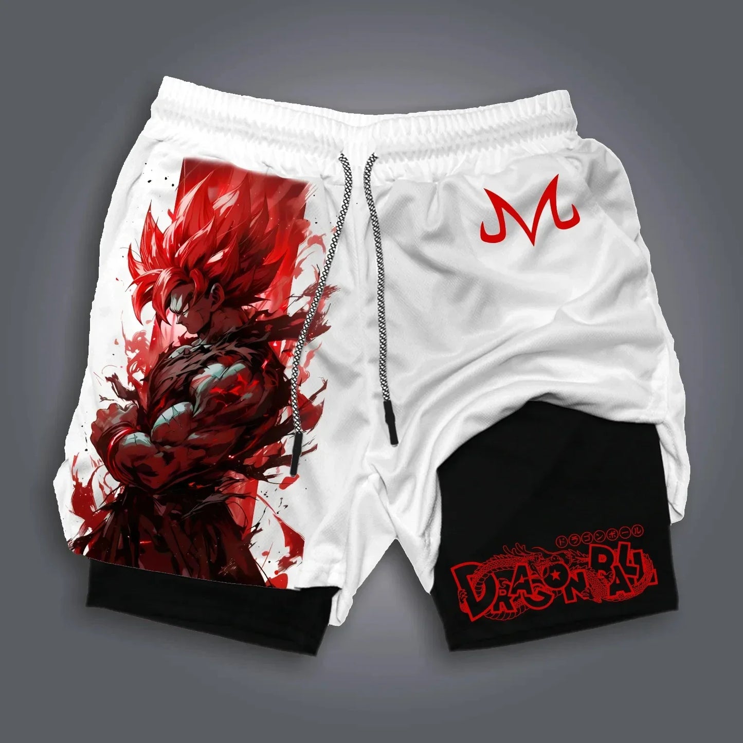 Dragon Ball Z Sparco Gym Shorts 2025 – Goku Fighting Pose Quick-Dry Fitness Shorts