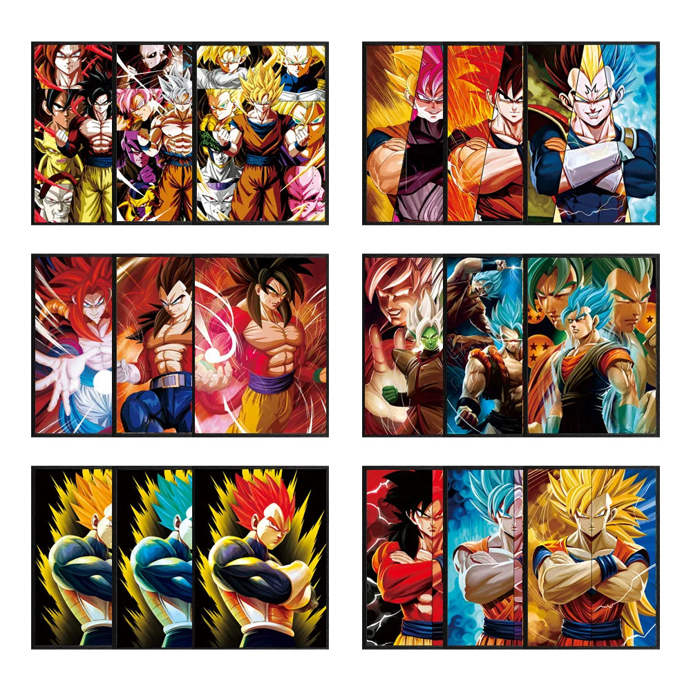 Dragon Ball Z 3D Lenticular Poster – Goku & Vegeta Wall Art
