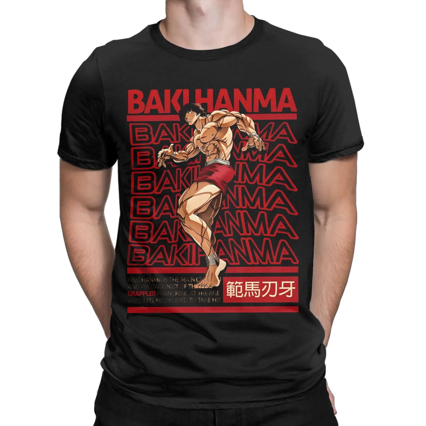 Baki the Grappler Funny Cotton Tee – Brutalism Crew Neck T-Shirt