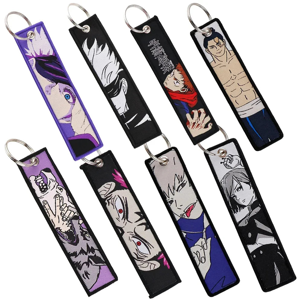 Jujutsu Kaisen Embroidered Keychains