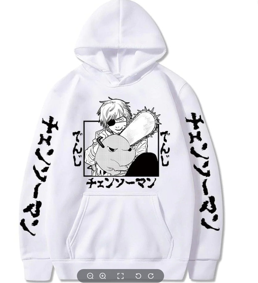 Chainsaw Man Soft Cotton Anime Pullover Hoodie