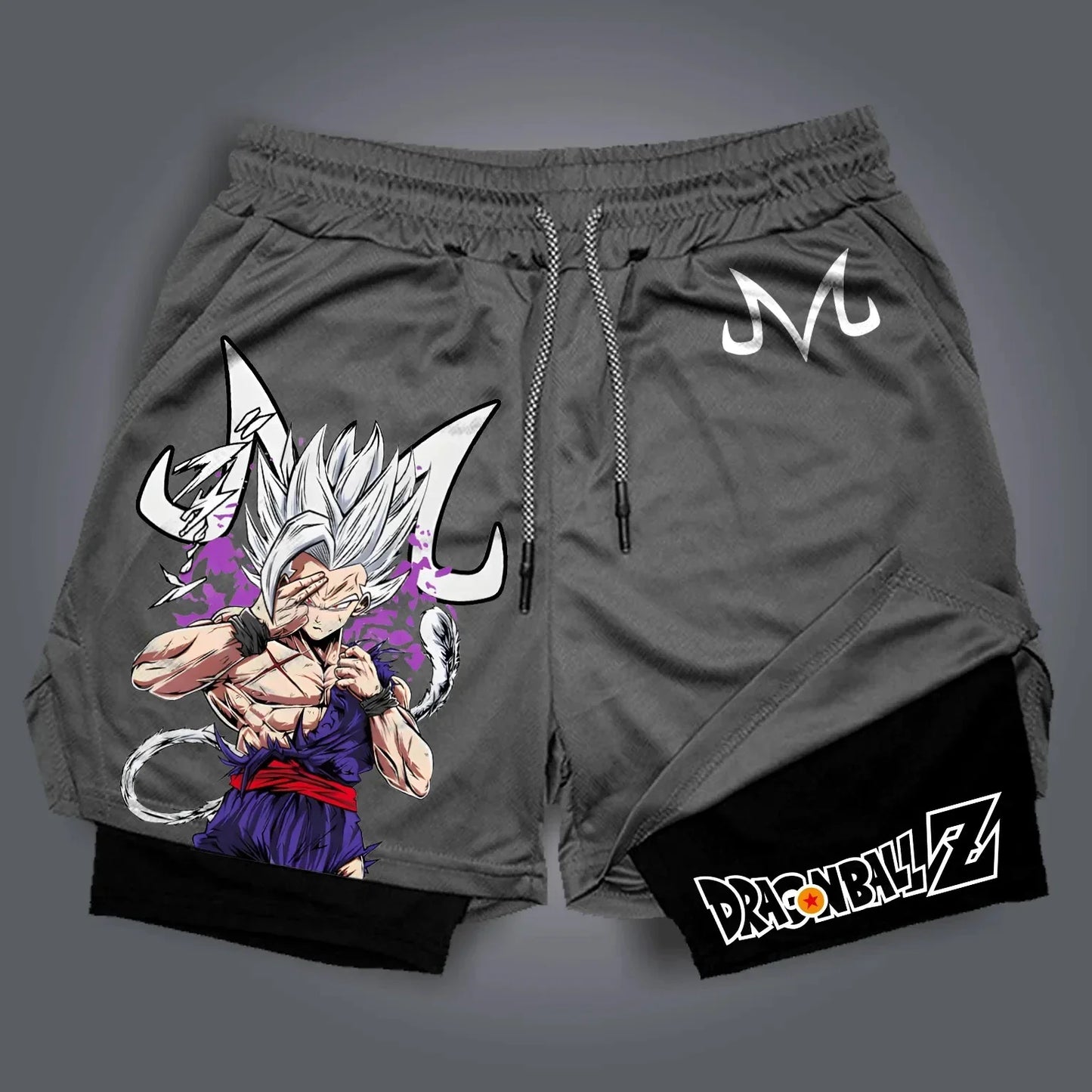 Dragon Ball Z Sparco Gym Shorts 2025 – Goku Fighting Pose Quick-Dry Fitness Shorts