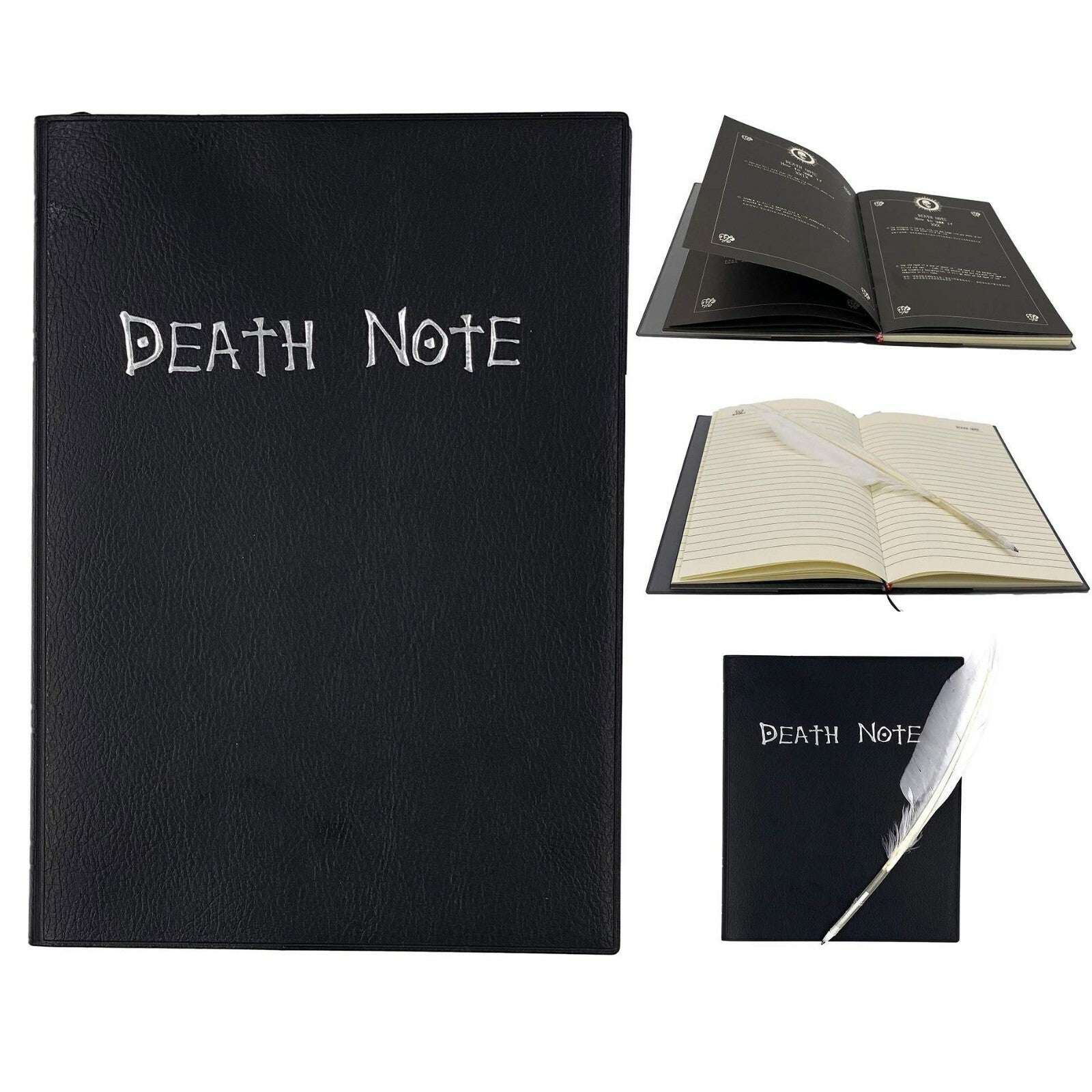 Death Note Anime Cosplay Notebook with Feather Pen