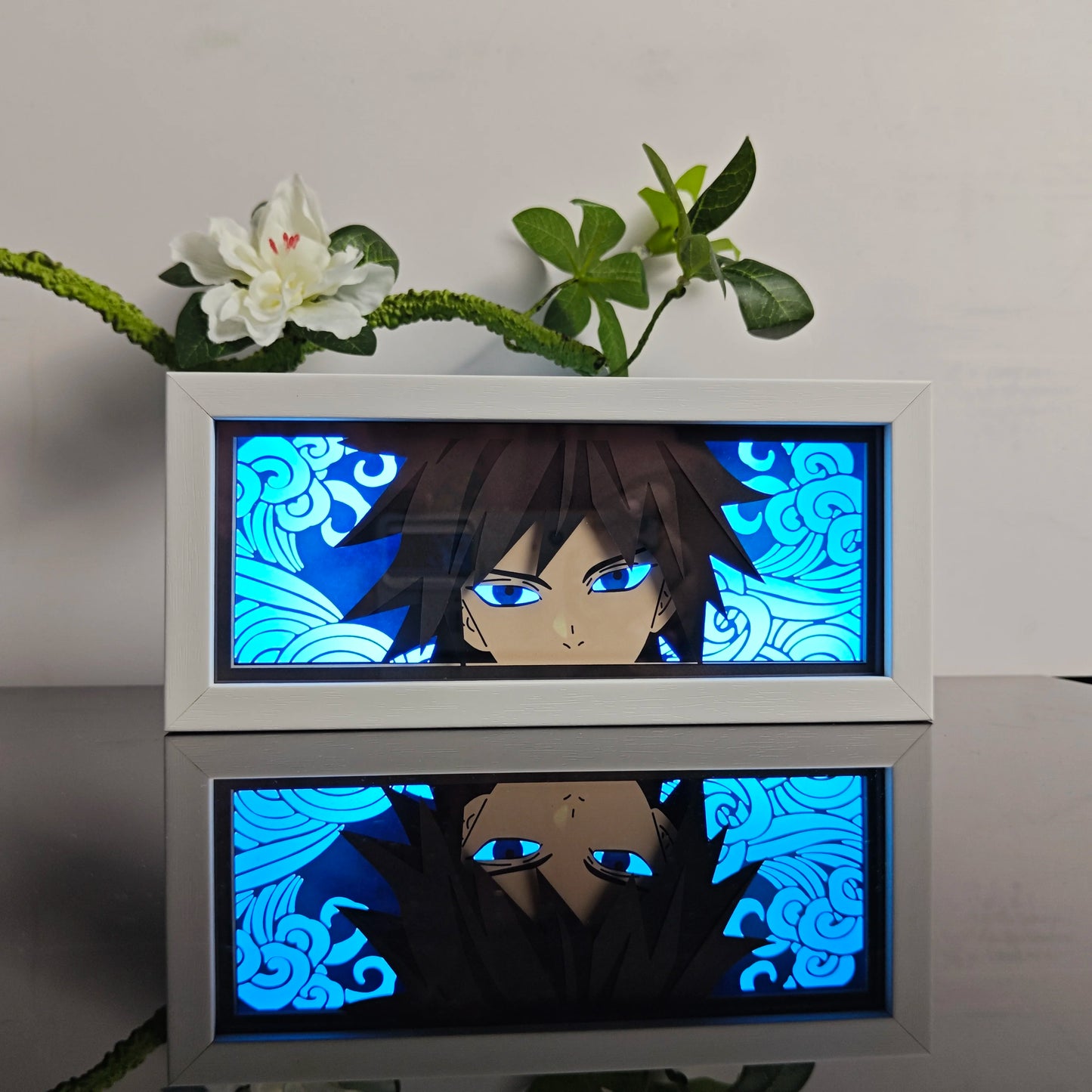 Anime Paper-Cut 3D Night Light – 7-Color Remote Control Lamp
