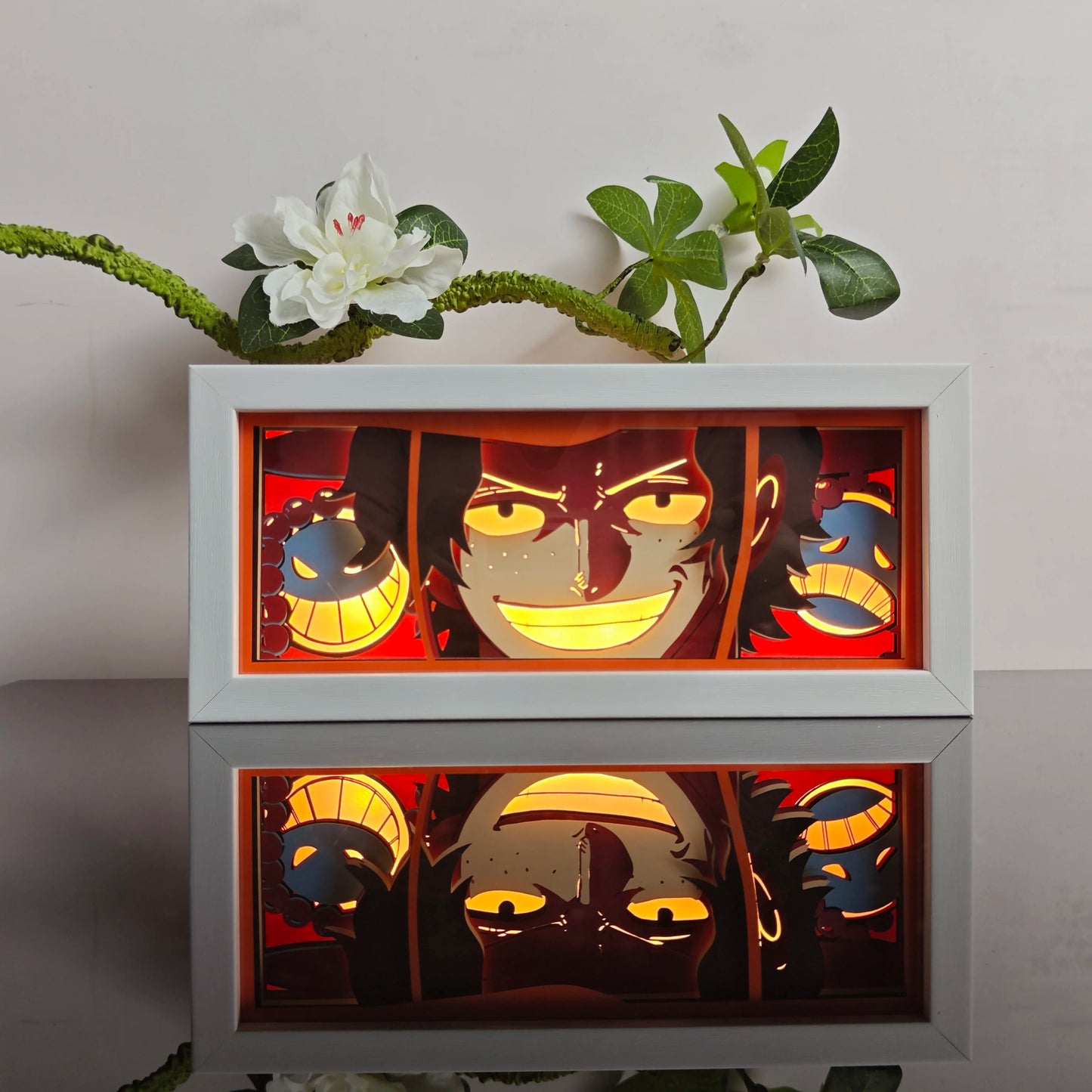 Anime Paper-Cut 3D Night Light – 7-Color Remote Control Lamp