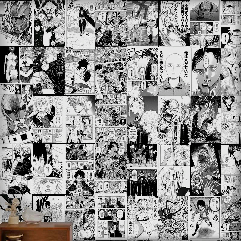 Anime Manga Wall Sticker Set – 21x30cm Posters (20–40pcs)