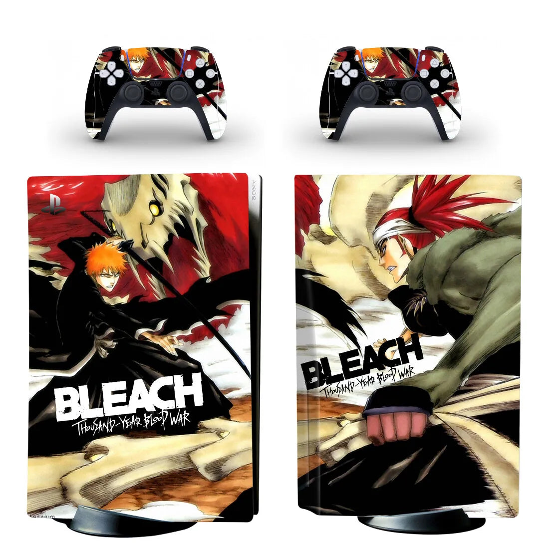 Bleach PS5 Disc Skin – Console & Controller Vinyl Decal Set