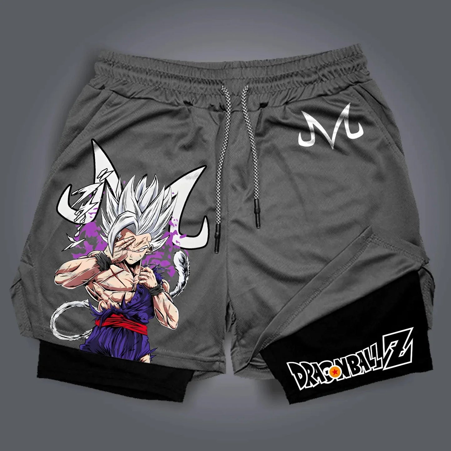 Dragon Ball Z Sparco Gym Shorts 2025 – Goku Fighting Pose Quick-Dry Fitness Shorts