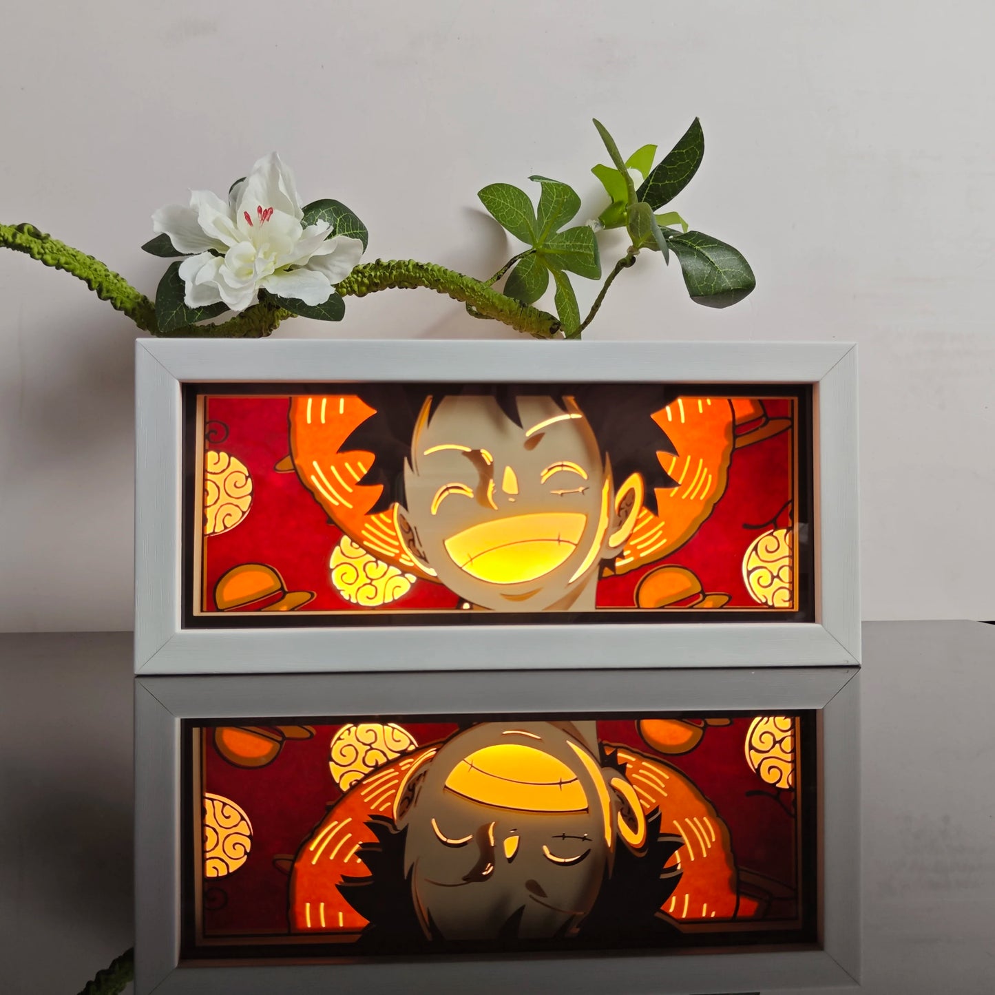 Anime Paper-Cut 3D Night Light – 7-Color Remote Control Lamp