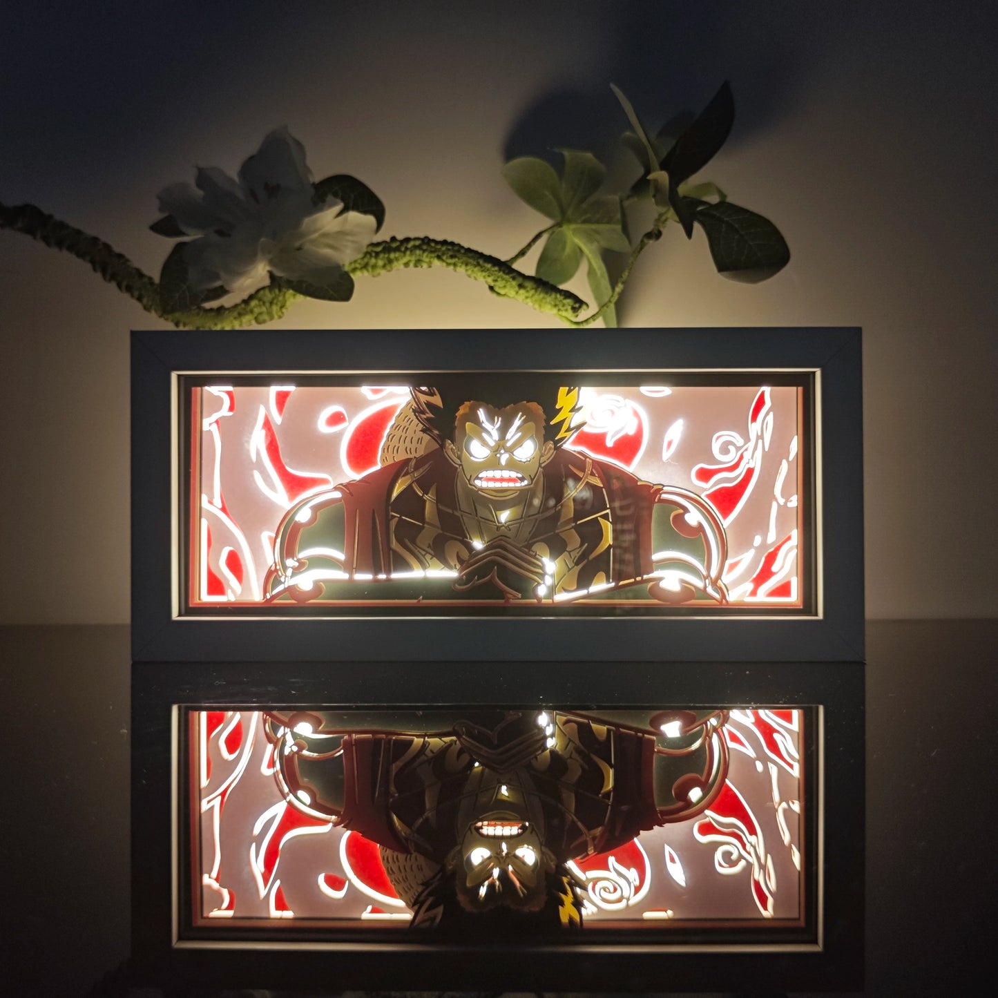 Anime Paper-Cut 3D Night Light – 7-Color Remote Control Lamp
