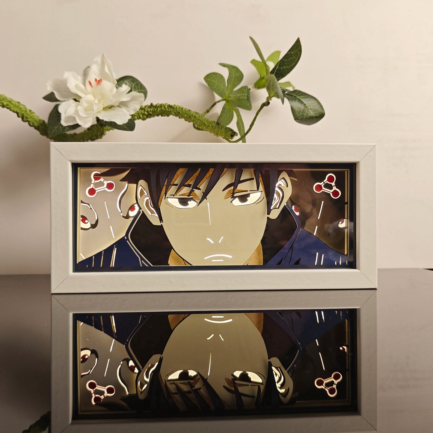 Anime Paper-Cut 3D Night Light – 7-Color Remote Control Lamp
