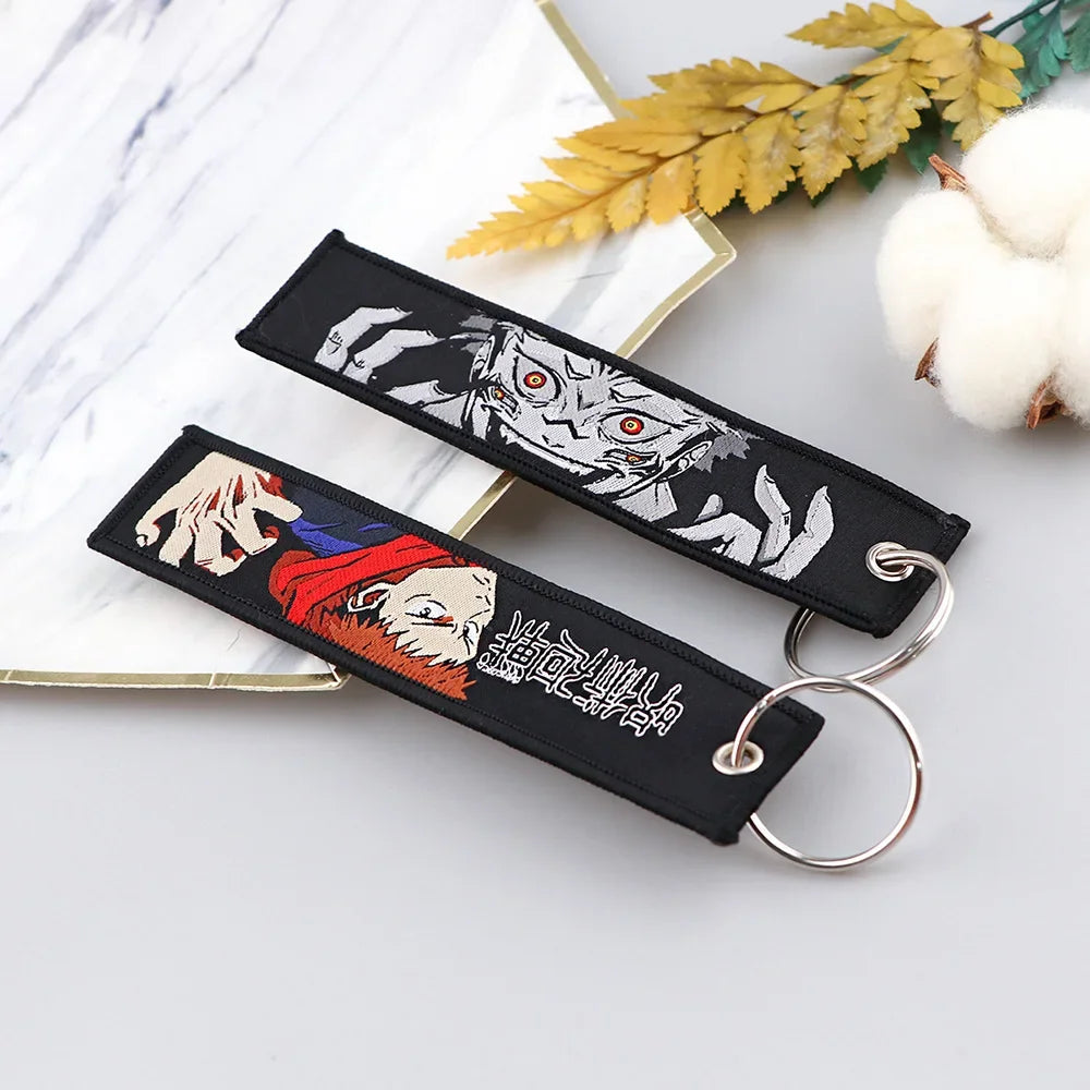 Jujutsu Kaisen Embroidered Keychains