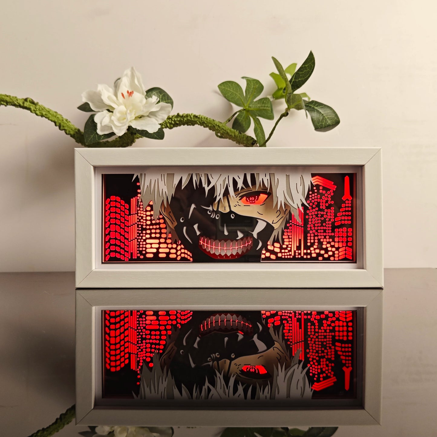 Anime Paper-Cut 3D Night Light – 7-Color Remote Control Lamp