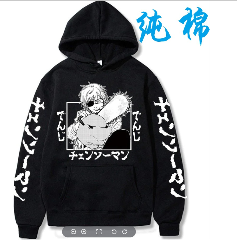 Chainsaw Man Cotton Anime Streetwear