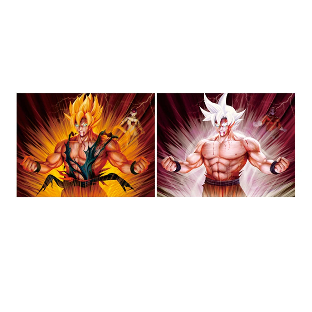Dragon Ball Z 3D Lenticular Poster – Goku & Vegeta Wall Art
