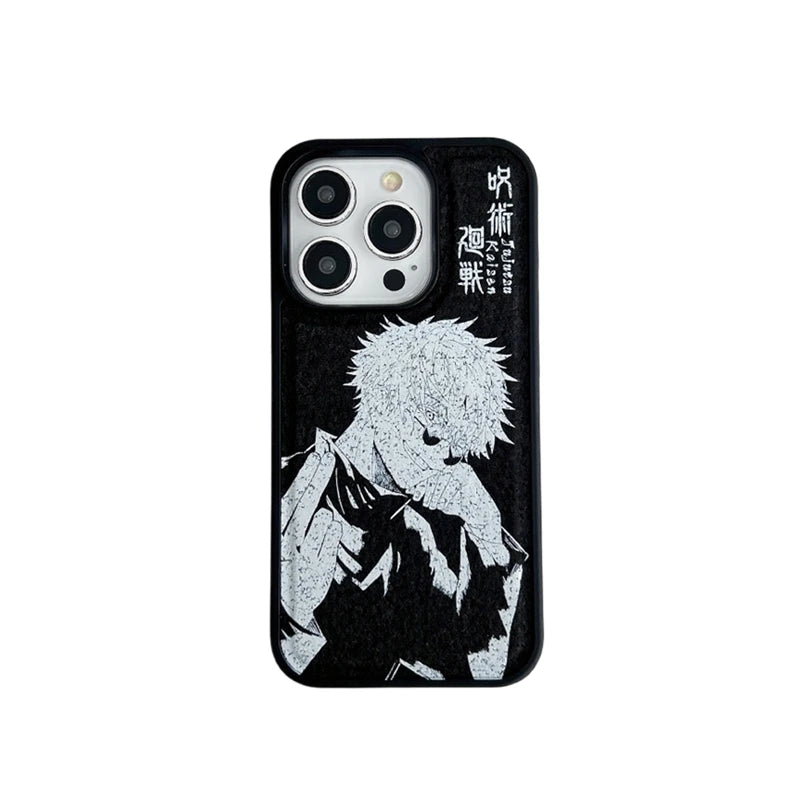 2024 New Printing Jujutsu Kaisen Satoru Gojo Cover Mobile Cases Packaging for iphone 13 14 15 Pro Max