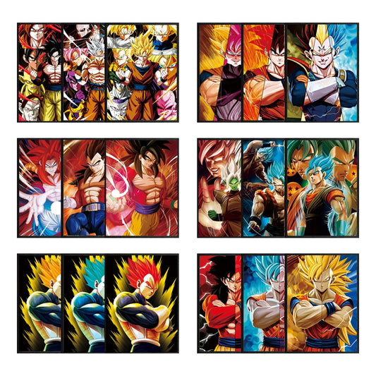 Dragon Ball Z 3D Lenticular Poster – Goku & Vegeta Wall Art