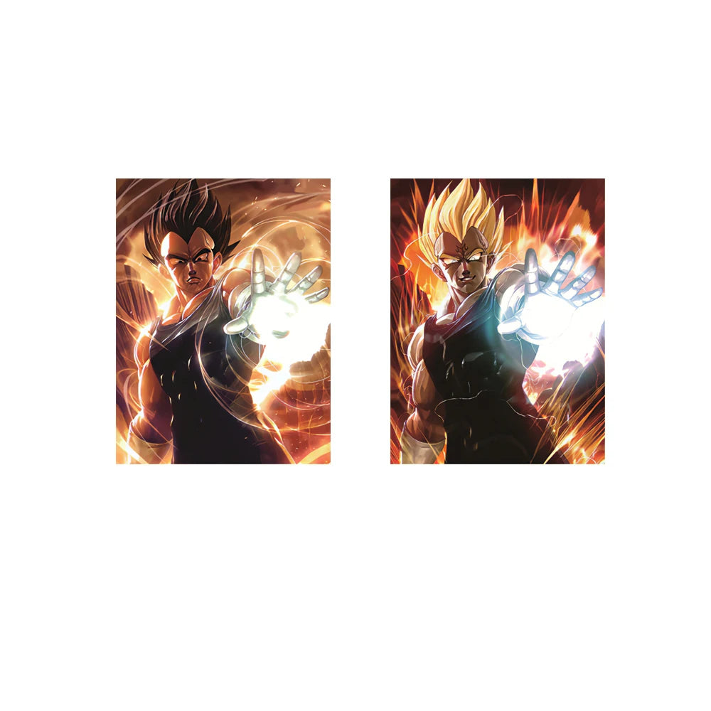 Dragon Ball Z 3D Lenticular Poster – Goku & Vegeta Wall Art