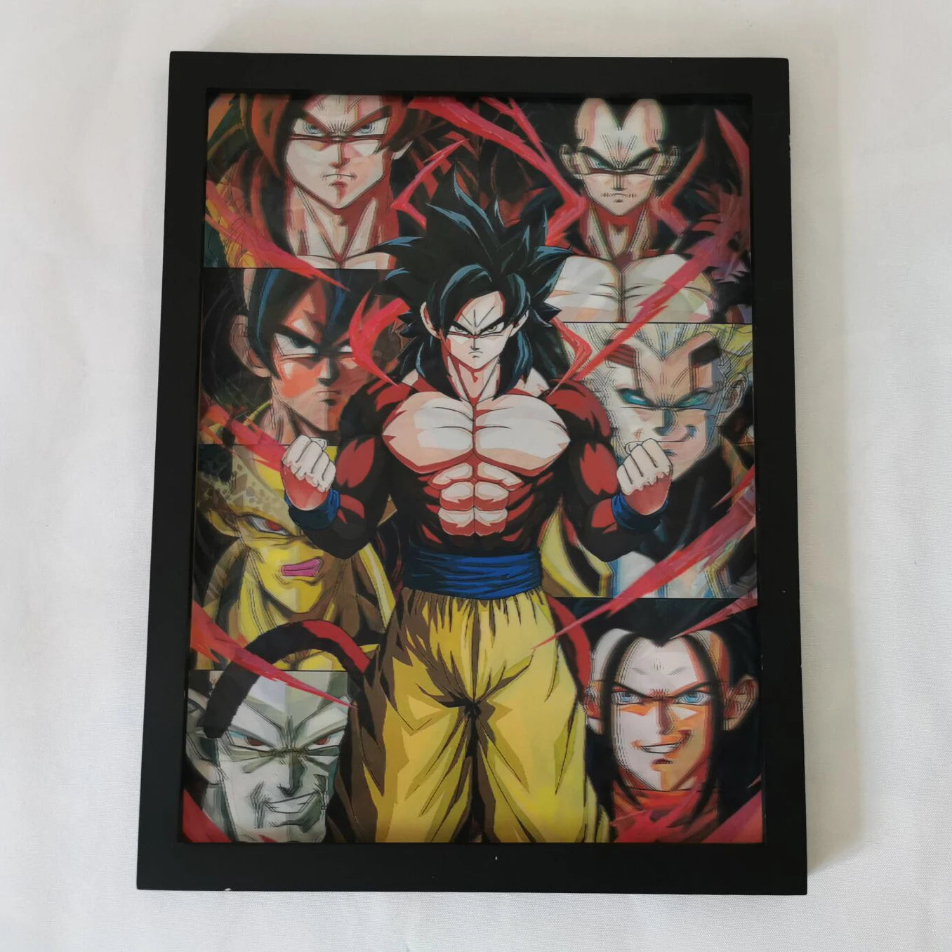 Dragon Ball Z 3D Lenticular Poster – Goku & Vegeta Wall Art