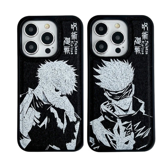 2024 New Printing Jujutsu Kaisen Satoru Gojo Cover Mobile Cases Packaging for iphone 13 14 15 Pro Max