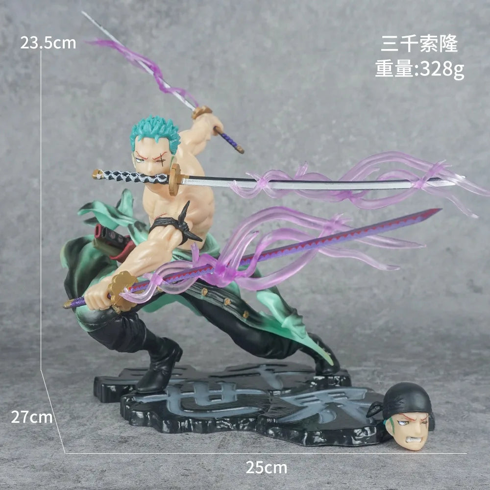 Three Thousand World Zoro Three Swords Flow Action Figure