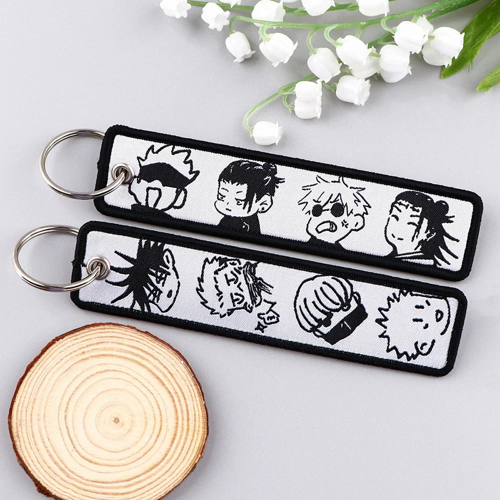 Jujutsu Kaisen Embroidered Keychains