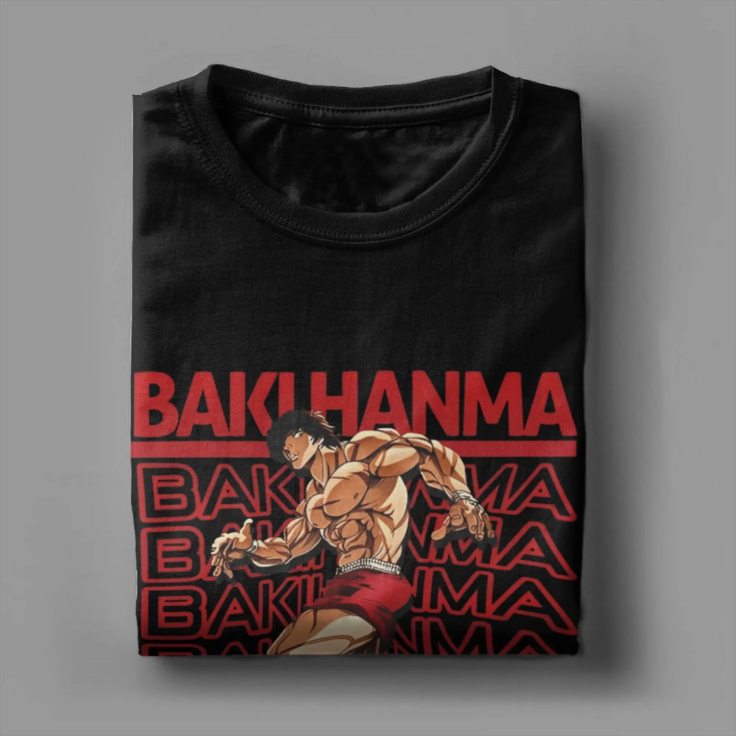 Baki the Grappler Funny Cotton Tee – Brutalism Crew Neck T-Shirt