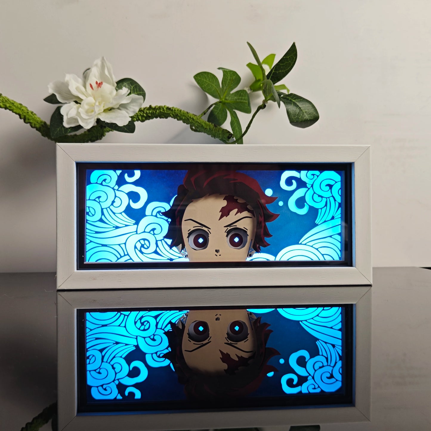 Anime Paper-Cut 3D Night Light – 7-Color Remote Control Lamp