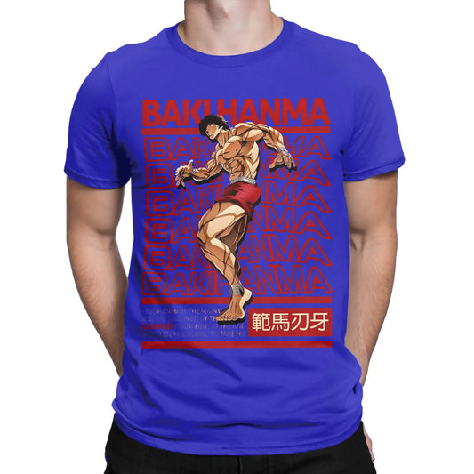 Baki the Grappler Funny Cotton Tee – Brutalism Crew Neck T-Shirt