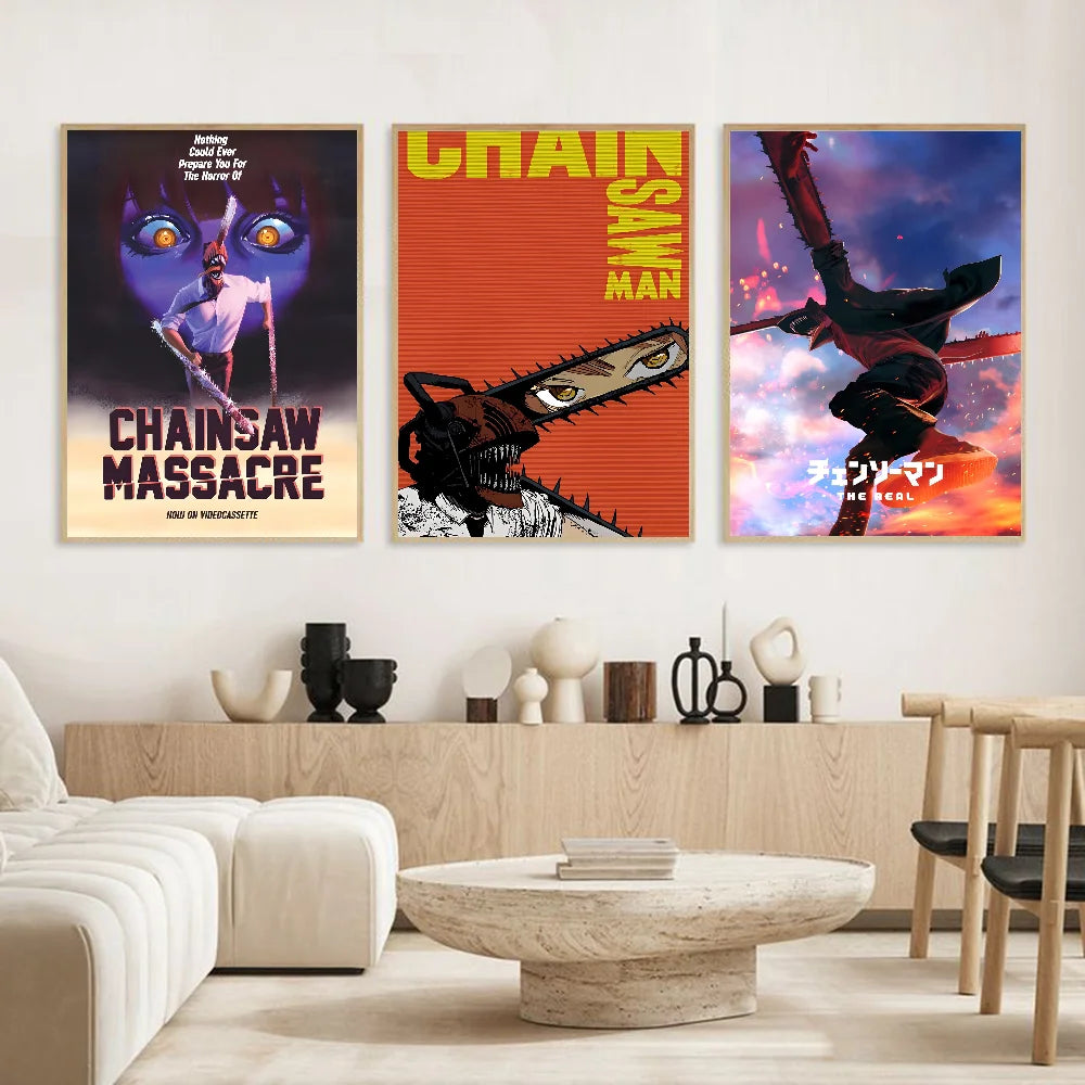 Chainsaw Man HD Poster Waterproof Wall Art