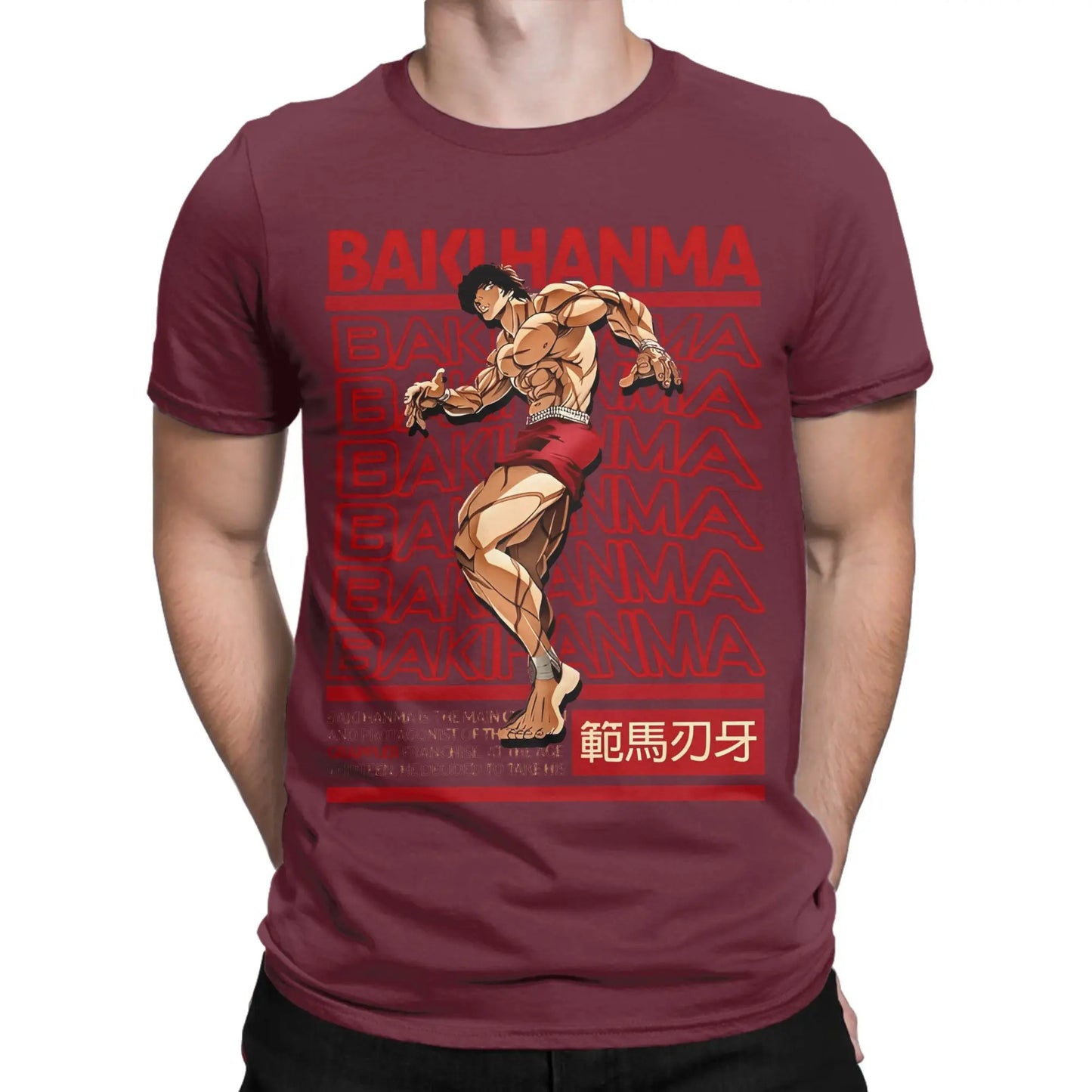 Baki the Grappler Funny Cotton Tee – Brutalism Crew Neck T-Shirt