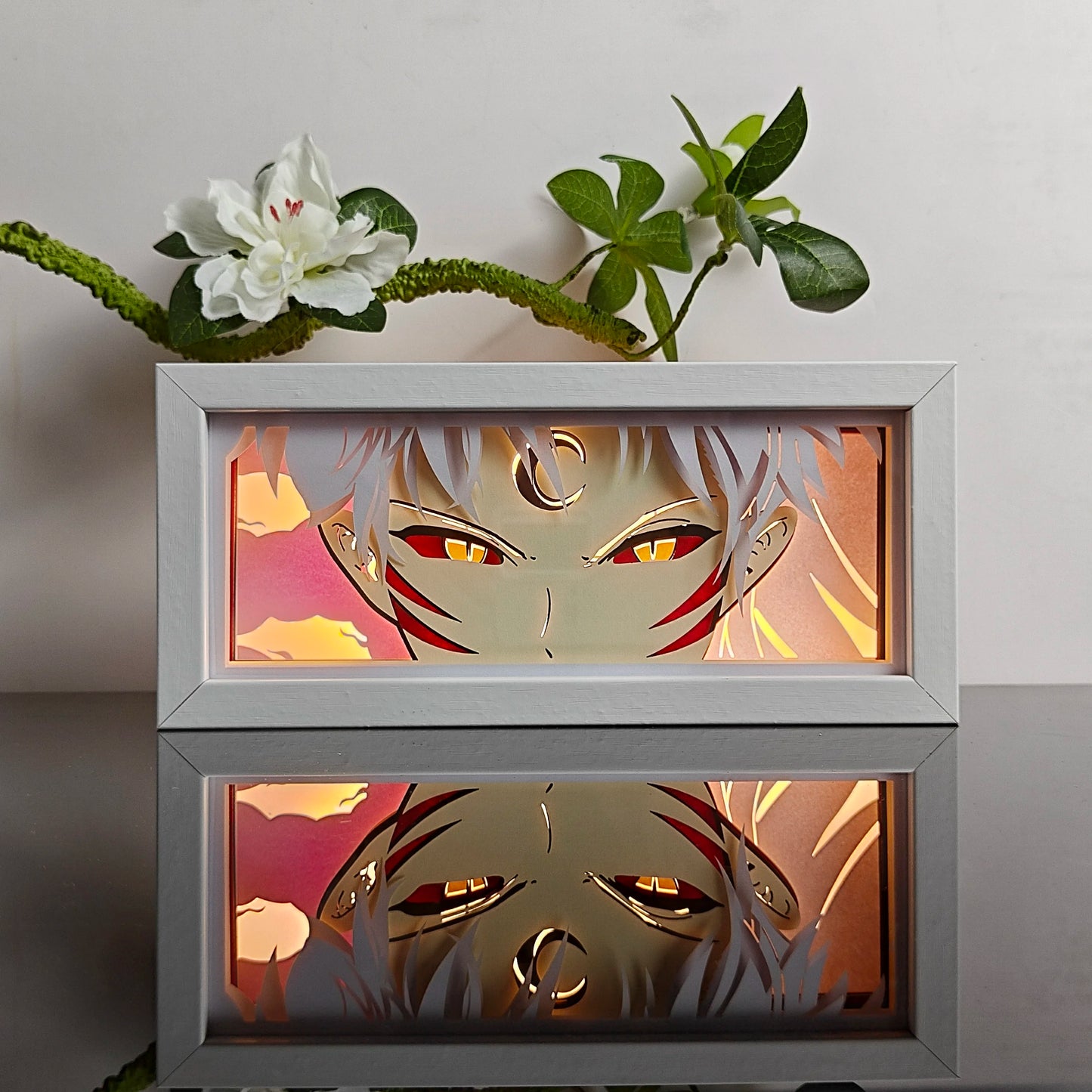 Anime Paper-Cut 3D Night Light – 7-Color Remote Control Lamp
