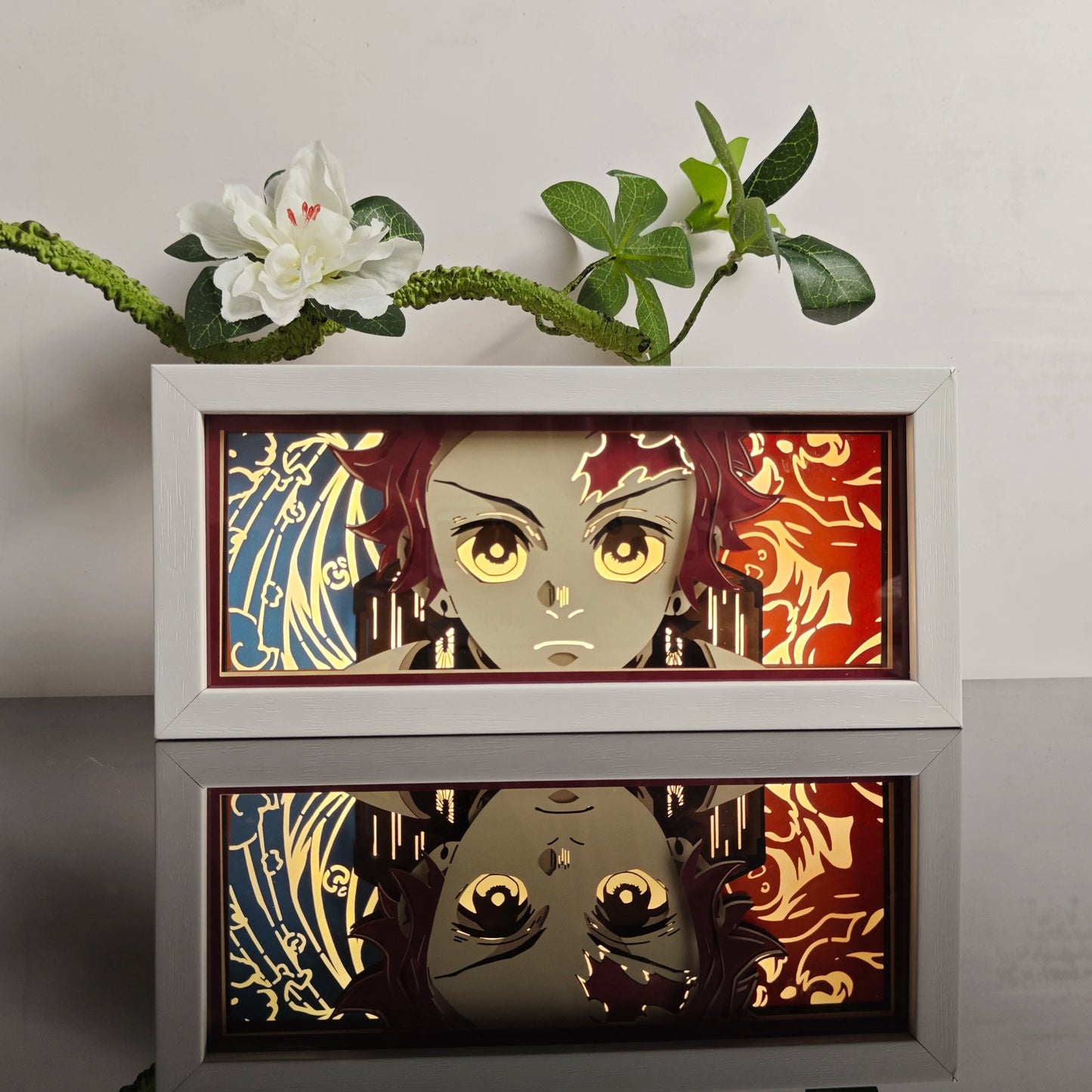Anime Paper-Cut 3D Night Light – 7-Color Remote Control Lamp