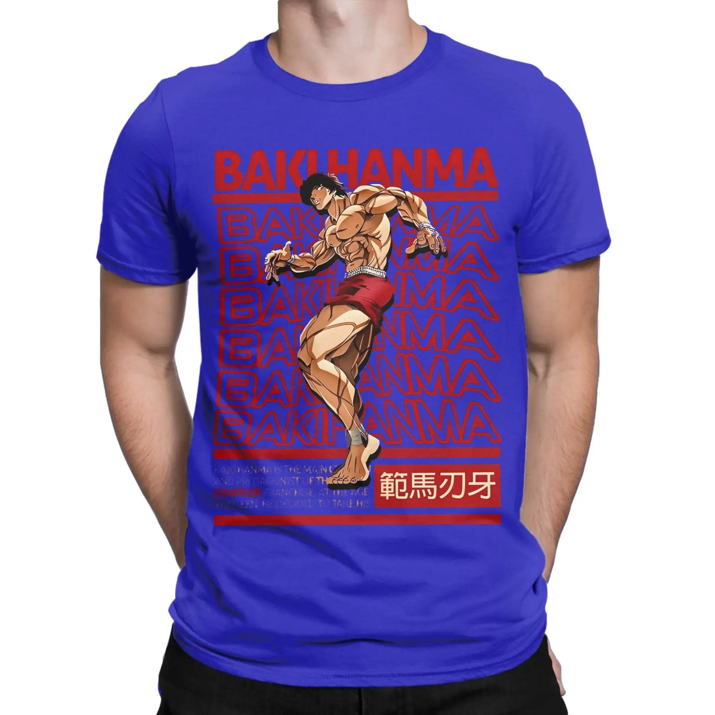 Baki the Grappler Funny Cotton Tee – Brutalism Crew Neck T-Shirt