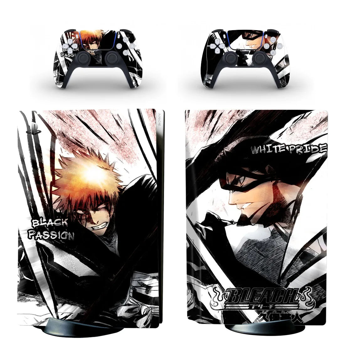 Bleach PS5 Disc Skin – Console & Controller Vinyl Decal Set